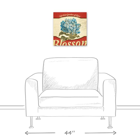 Let It Blossom 16" x 16" Canvas Wall Art
